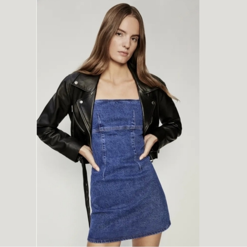 Reformation Blue Denim Mini Dress